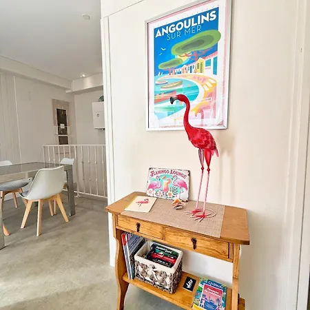Le Flamant Rose, Proche Centre-ville Avec Terrasse Apartment